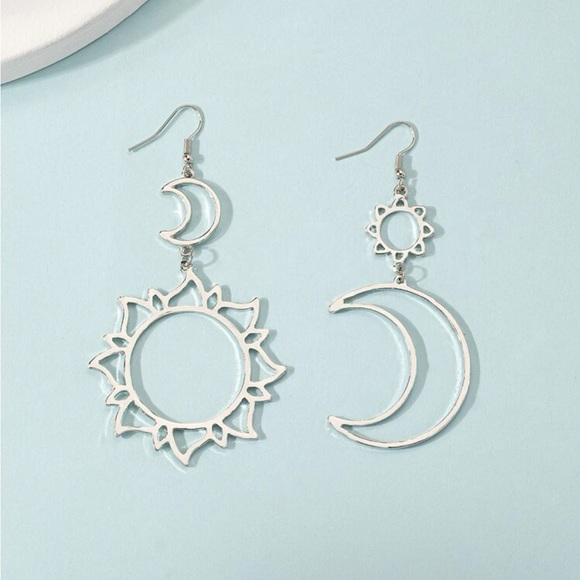 Boho Sun Moon Cut Out Elegant Gold Sliver Black - Picture 10 of 11